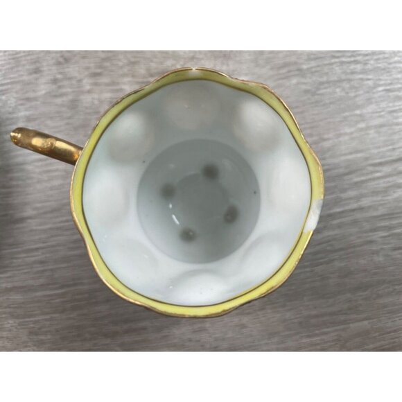 Vintage Chugai China Espresso Cup & Saucer, Hand Painted Made in Occupied Japan - Picture 9 of 10